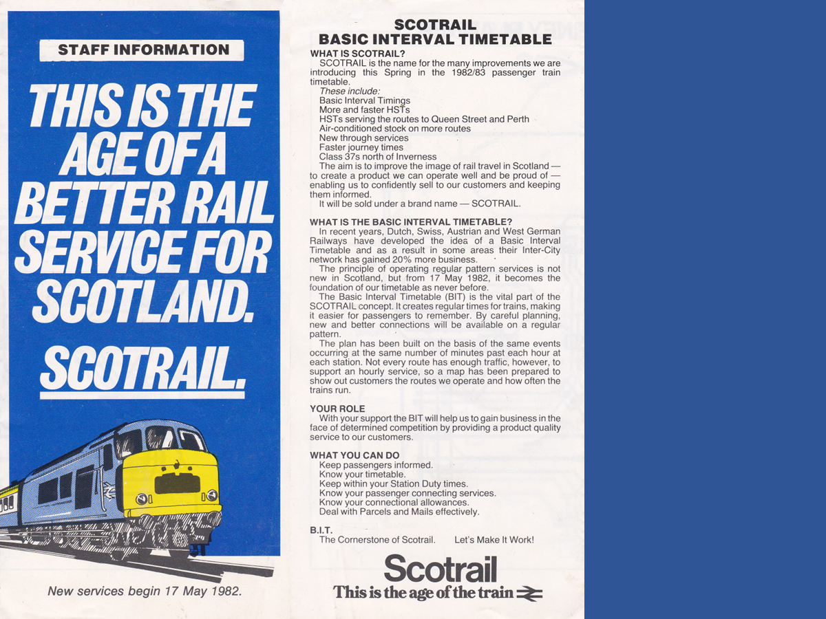 Staff Information - the New Age of ScotRail